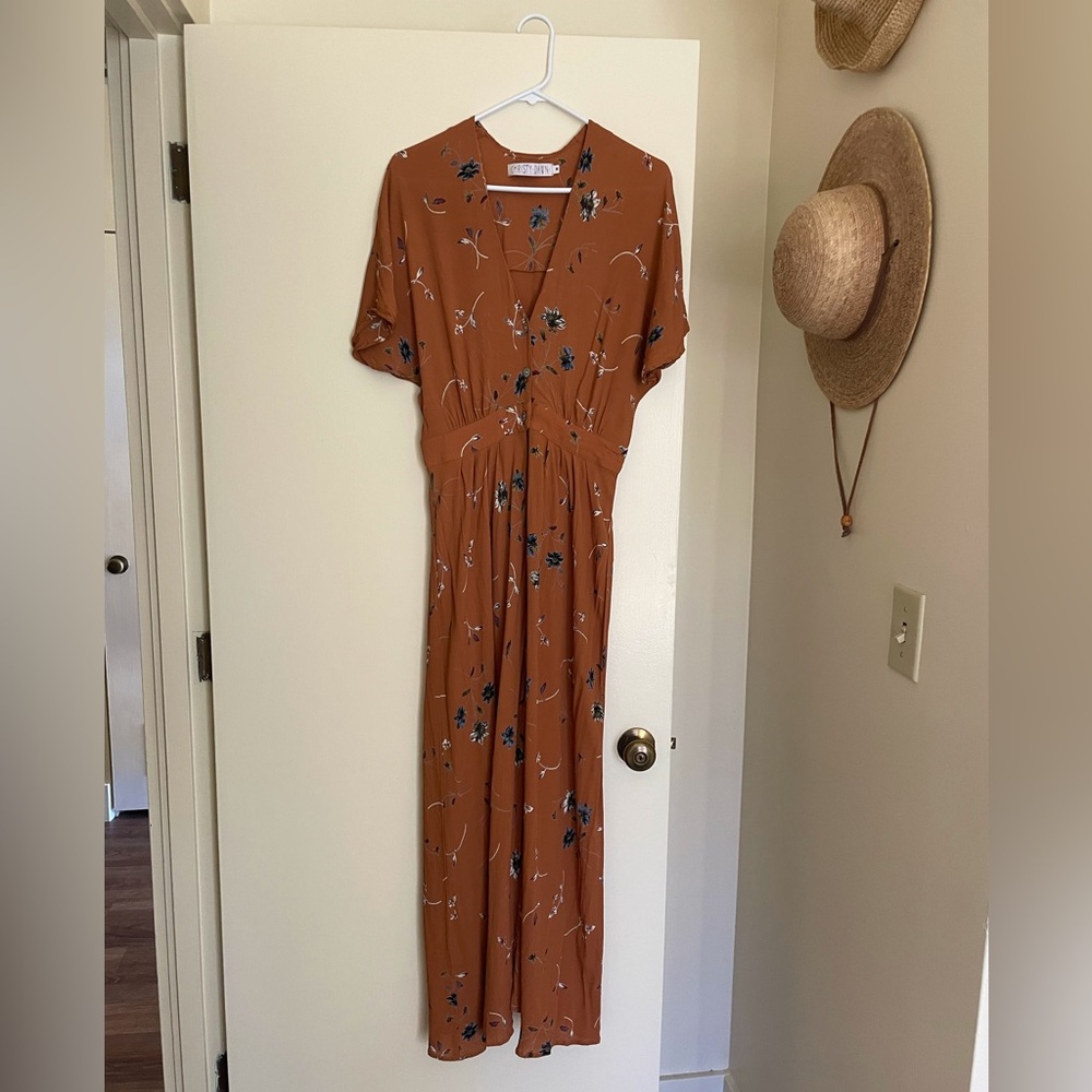 Christy Dawn Lottie Dress, M Terracotta Floral
